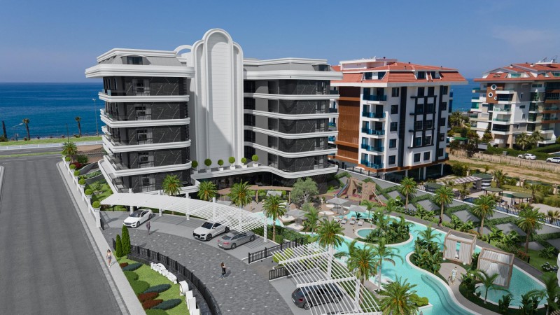 Alanya Mahmutlar'da Deniz Manzaralı 1+1, 2+1, 3+1, 4+1 Daireler
